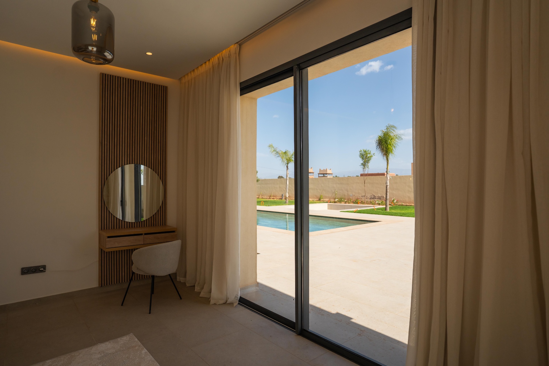 Suite avec vue sur la piscine
